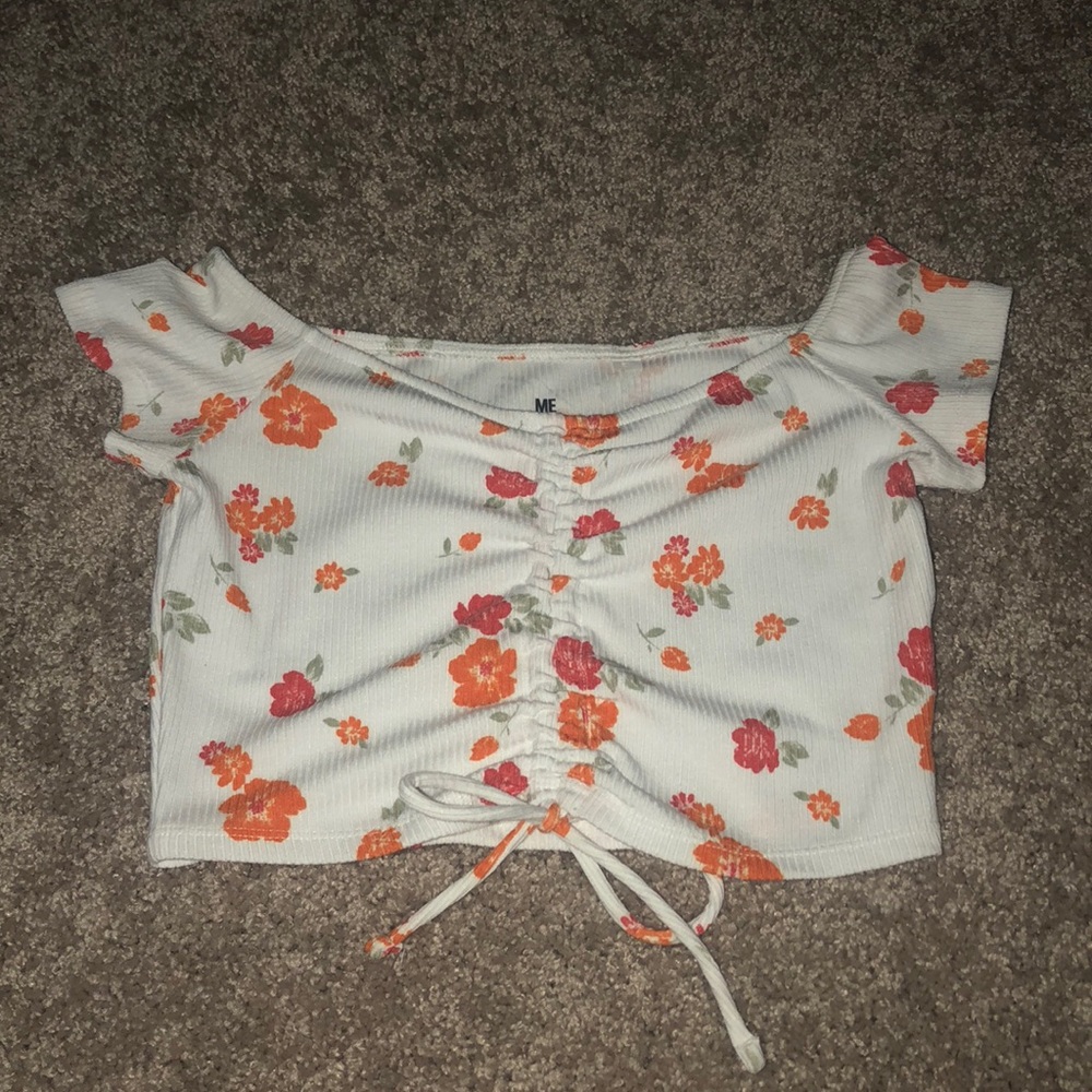 Off the shoulder crop top
